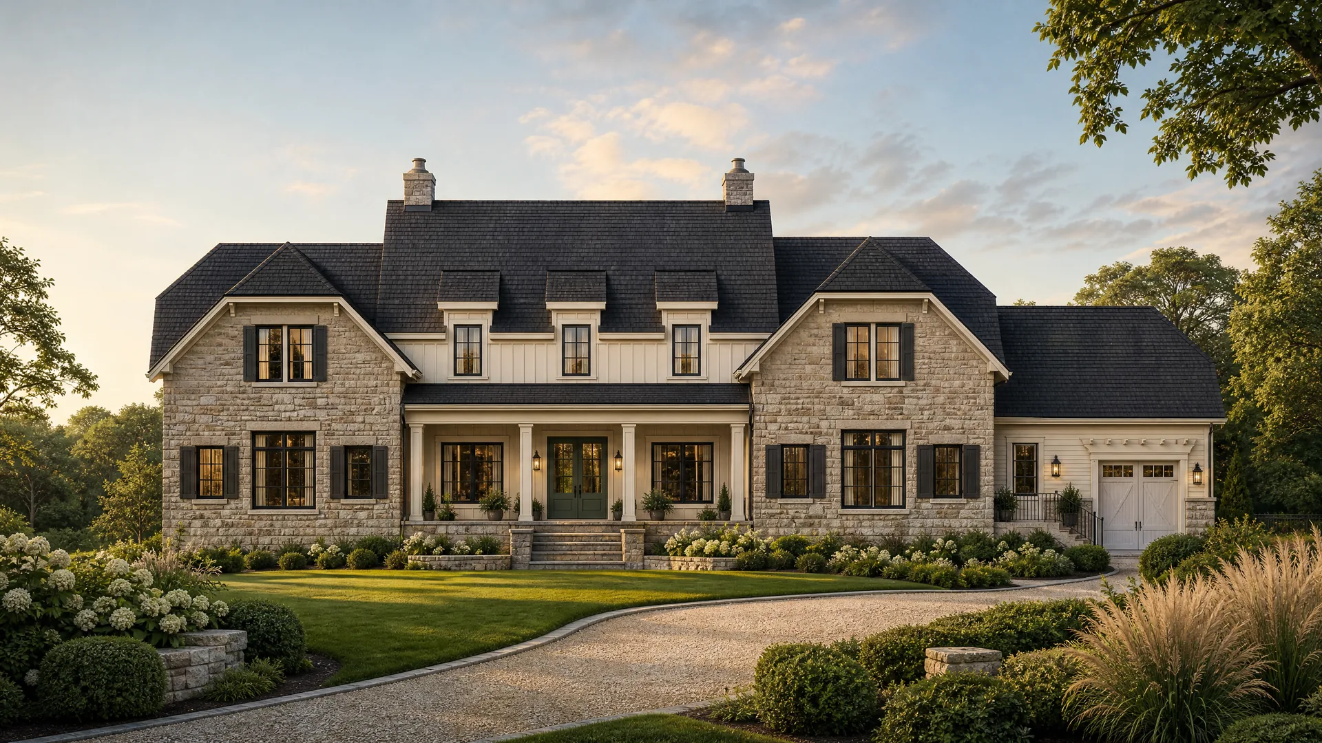 Concept rendering of the Estate Farmhouse collection at 7812 Lee Avenue