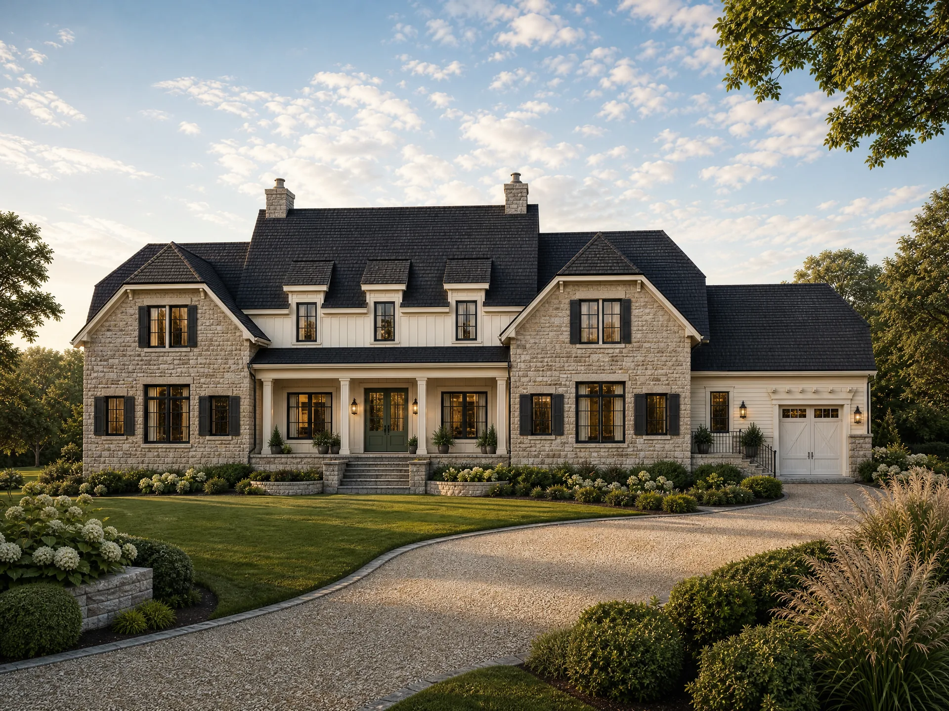 Full-home Estate Farmhouse exterior collection at 7812 Lee Avenue