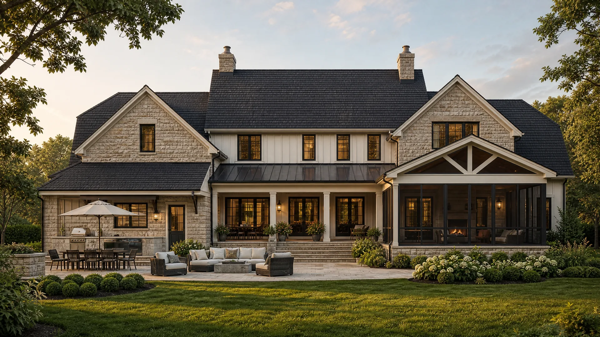 Lifestyle concept preview of rear outdoor living at 7812 Lee Avenue